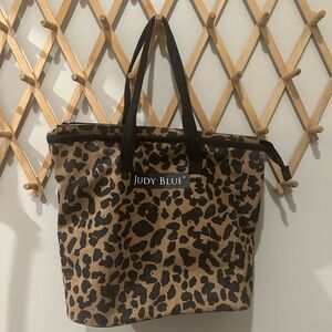 Judy Blue Wild Leopard Tote
